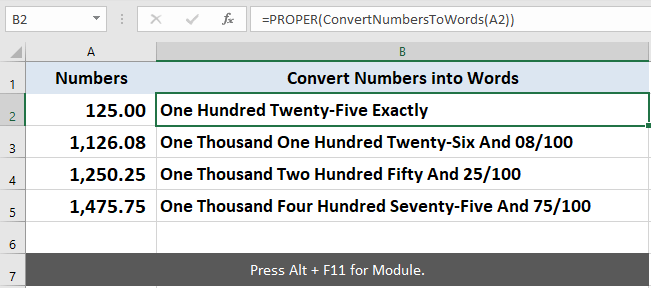 How To Convert Numbers Into Words In Excel 365