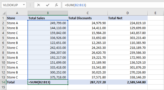 excel sumif