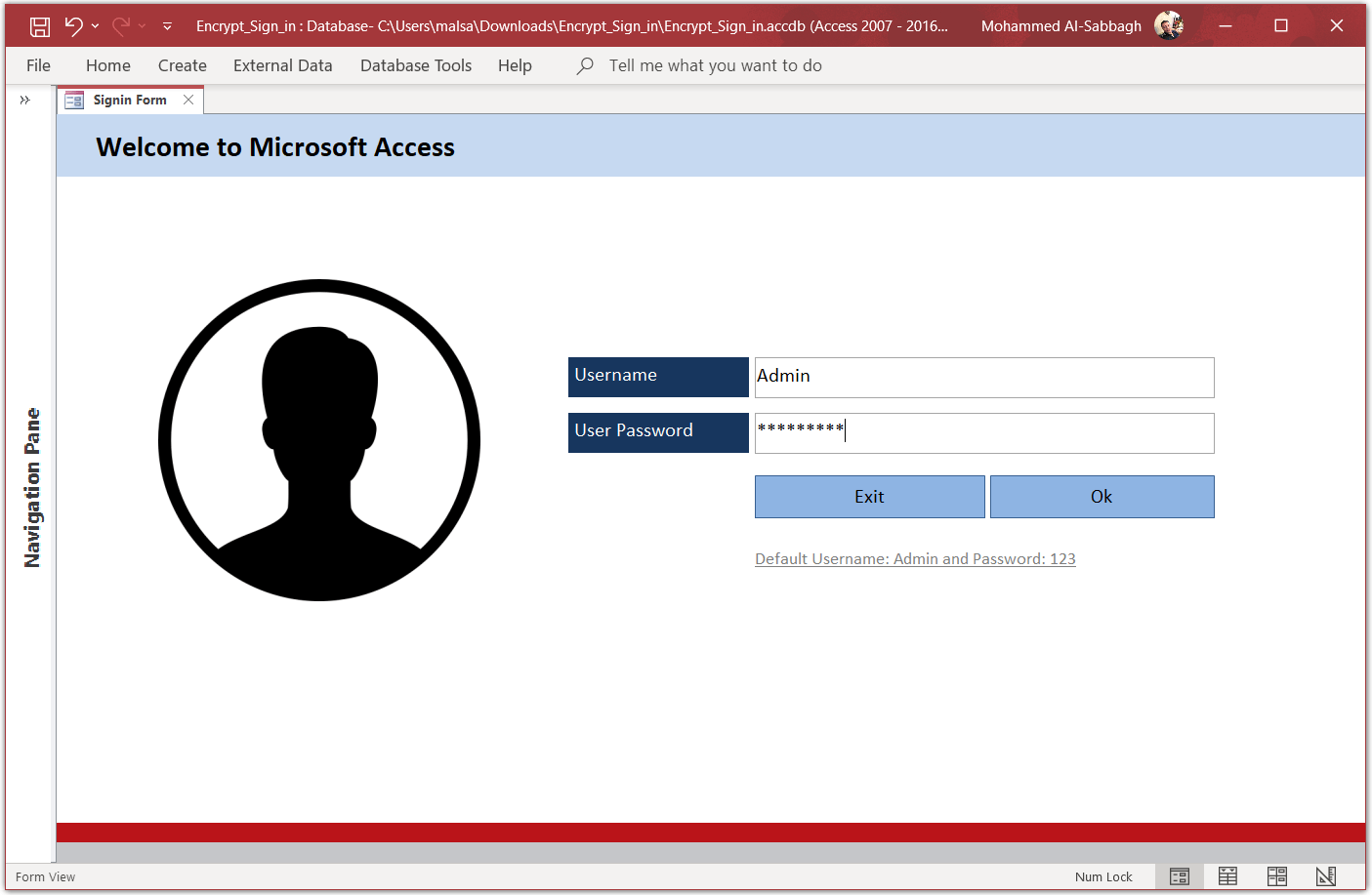 Microsoft Access Encrypt Field