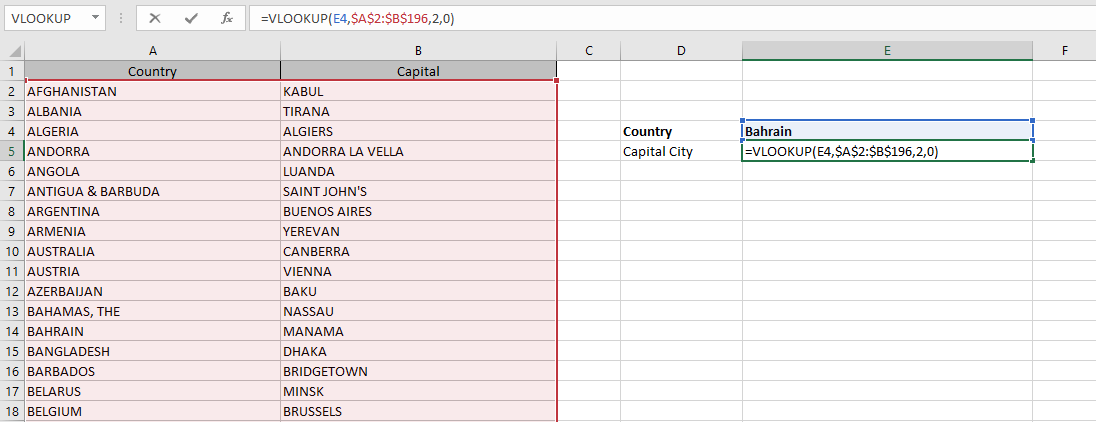 Microsoft Excel DLOOKUP Function