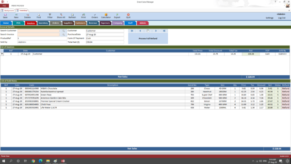 Microsoft invoicing software