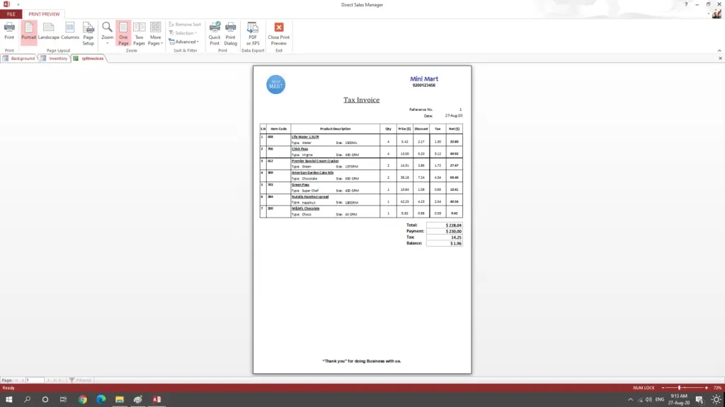 Billing and invoicing software