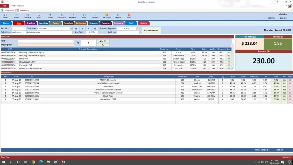 Microsoft billing software